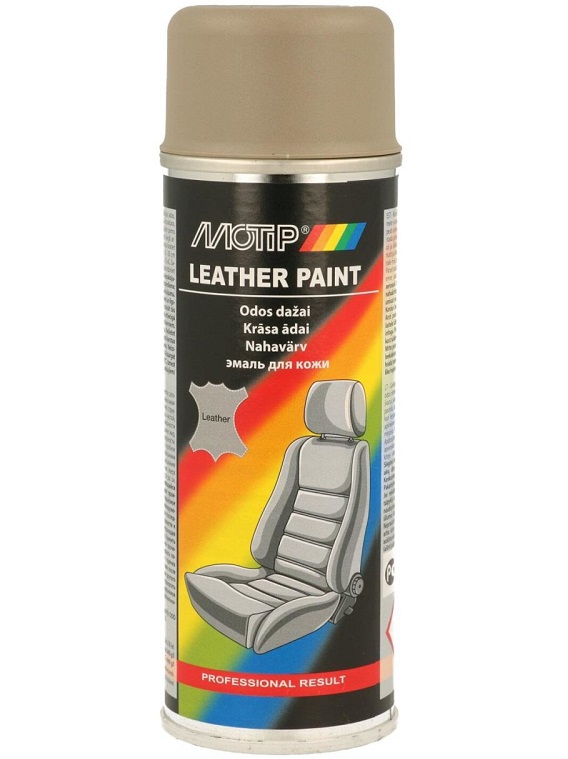Spray MOTIP vopsea pentru piele 382432, bej/maro, recipient 200 ml