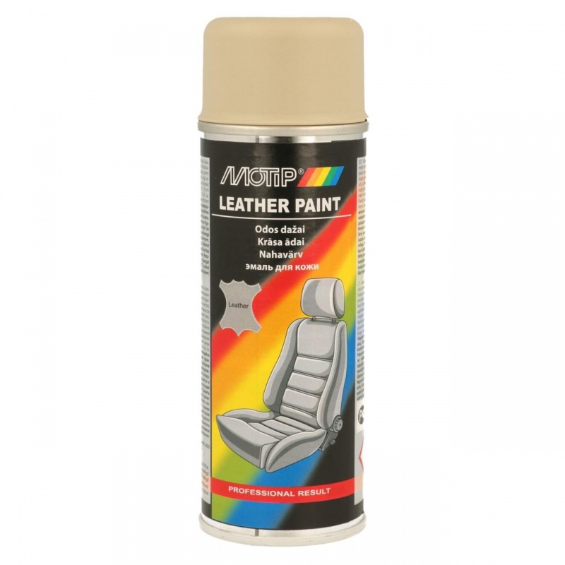 Spray MOTIP 382433, vopsea pentru piele, bej, recipient 200 ml