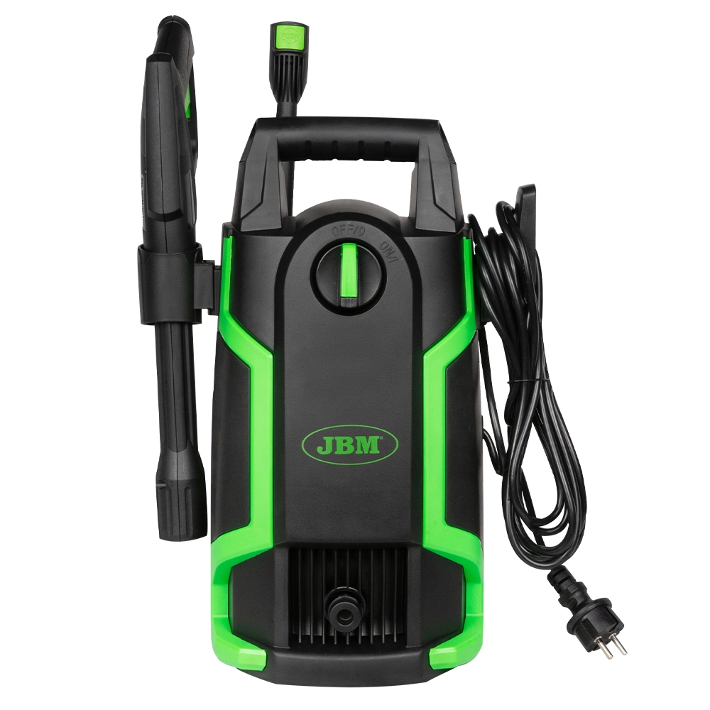 Aparat JBM 53947 de spălat cu presiune, putere 1400 W, presiune maximă 105 bar, consum maxim 7.1 l/min, rezistență apă IPX5