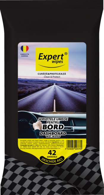 Servetele Expert Wipes umede pentru bordul masinii 42 buc