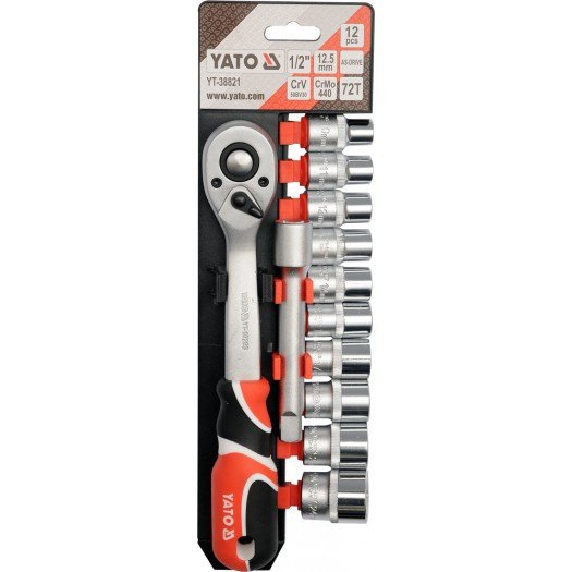 Trusa 12 PIESE TUBULARE 1/2"