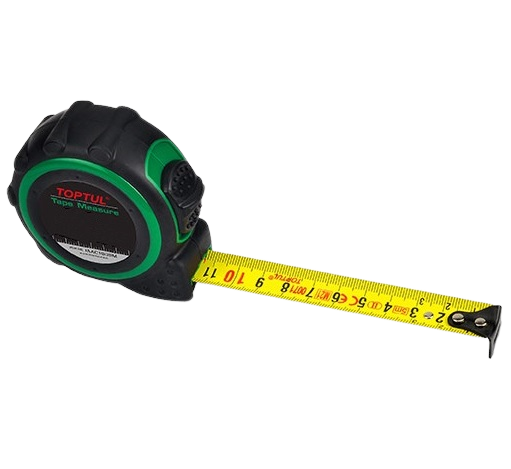 Ruleta TOPTUL IAAC2508M profesionala, lungime masurata 8 m, latime banda 25 mm, clasa de precizie II, carcasa ABS, scala metrica