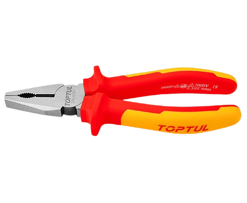 Cleste TOPTUL combinat izolat DGCA2208, dimensiuni 8 inch/203.2 mm, capacitate taiere 3.8 mm, otel crom molibden