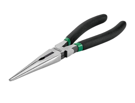 Cleste TOPTUL DFAB2208B cu varf lung, dimensiuni 8 inch/203.2 mm, capacitate deschidere 3 mm, otel crom vanadiu