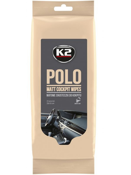 Set 25 șervețele umede pentru curățare bord K2 POLO Matt Cockpit K425, aspect mat