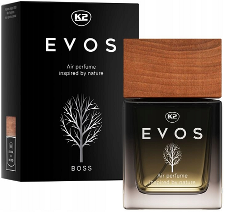 Odorizant auto aroma natura K2 EVOS BOSS V054, apă de parfum, 50 ml, premium