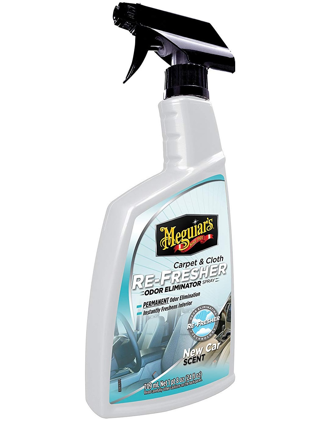 Soluție MEGUIARS Carpet Cloth Refresher G180724, 709 ml pentru îndepărtarea mirosurilor din interiorul auto