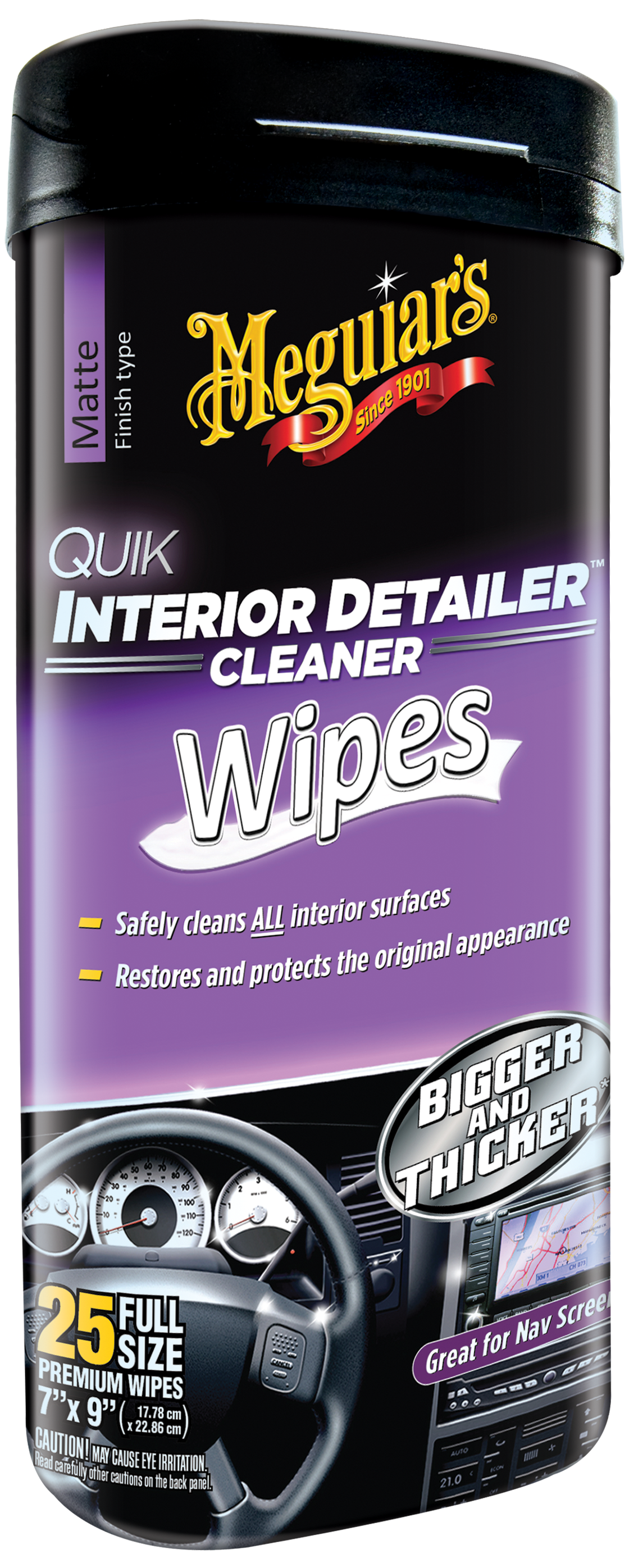 Servetele Meguiars Quik Interior Detailer Cleaner Wipes pentru Curatare Interior