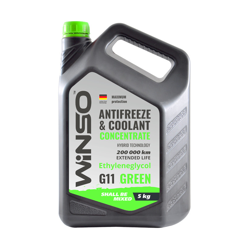 Antigel Verde Winso Green G11 5L pentru Iveco, Fiat, BMW, Jaguar, Opel...