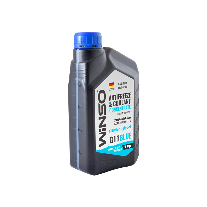 Antigel Albastru Winso Blue G11 1L concentrat pentru Fiat, BMW, MB, Ford, MAN...