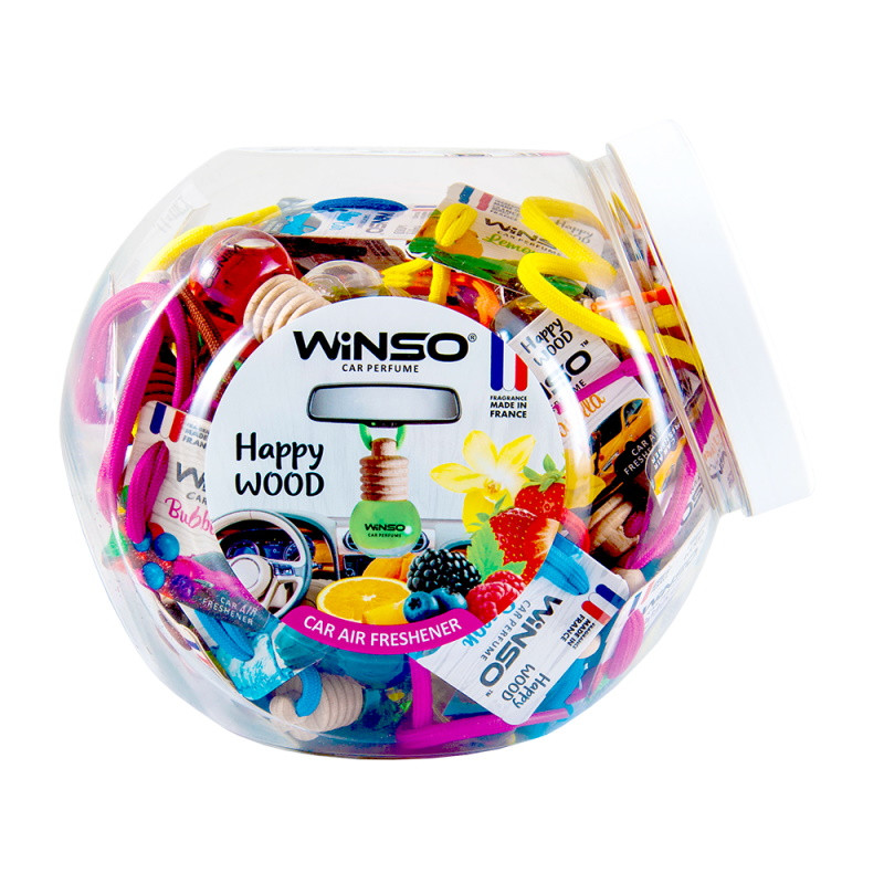 Odorizant Happy Wood Winso 5,5 ml Mix (paper card, 40 pcs. in plastic jar)