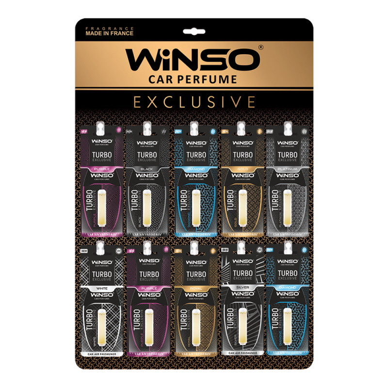 Odorizant Exclusive Turbo 5 ml Mix Display (40 pcs. on display) Winso