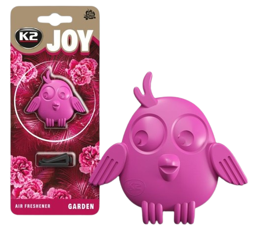 Odorizant auto V892 JOY GARDEN, montare pe grila aerisire, roz, parfum fresh