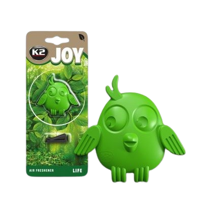 Odorizant auto V894 K2 JOY LIFE, montare pe grila aerisire, verde, parfum fresh