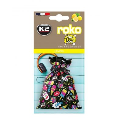 Odorizant K2 ROKO auto Fun V825F, tip saculet, parfum lamaie, 25 grame