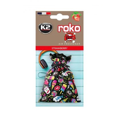 Odorizant K2 ROKO Fun V820F auto, tip saculet, parfum capsuni, 25 grame