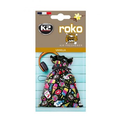 Odorizant auto Fun V827F, tip saculet, parfum vanilie, 25 grame K2 ROKO