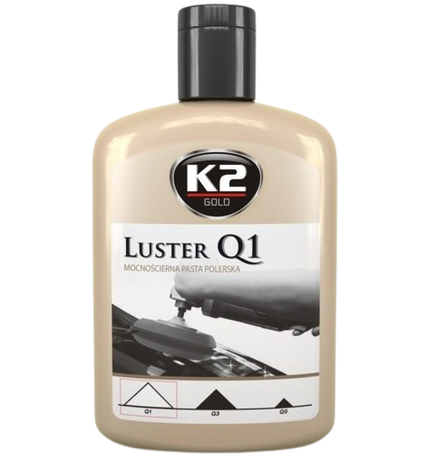 Pasta K2 LUSTER Q1 L1200 pentru polisare, alba, extrem de abraziva, 200 ml