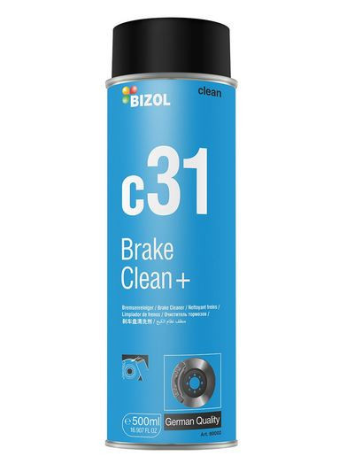 Sigurați-vă că respectați regulile de scriere și folosire a mărcilor în alte contexte. Aici este varianta cerută: 

Solutie BIZOL Brake Clean+ c31 curatat frana 500 ml