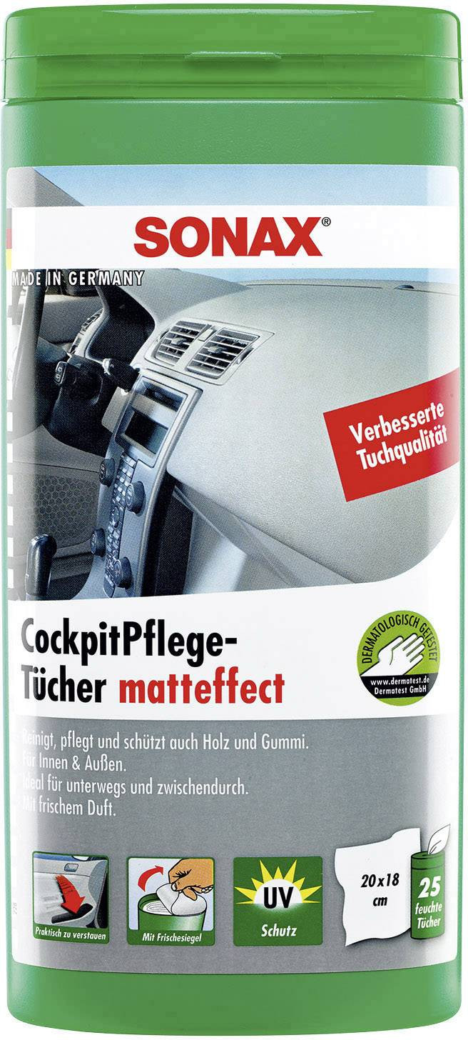 Servetele umede auto Sonax pentru suprafetele din plastic efect mat