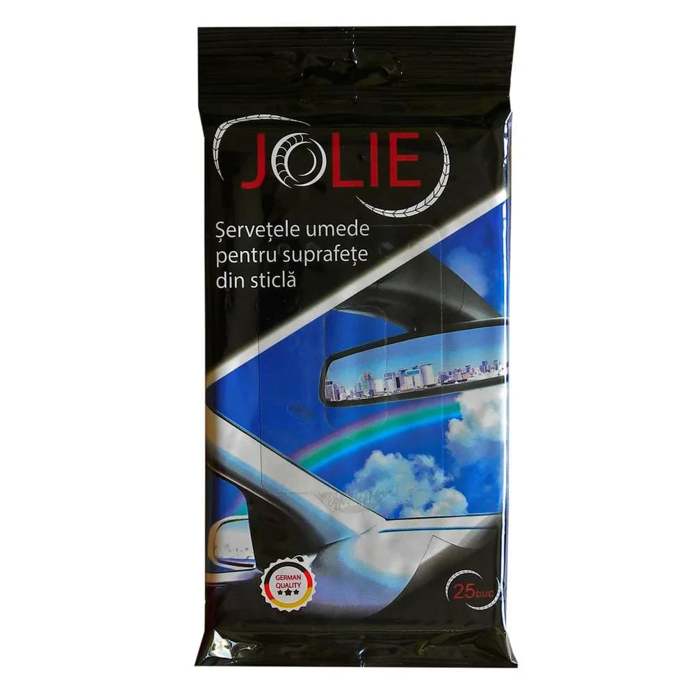 Servetele umede Jolie pentru suprafete din sticla auto 25 buc
