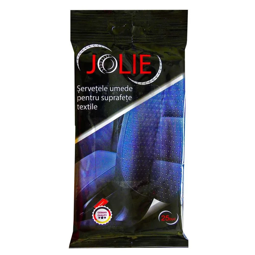 Servetele Jolie umede auto pentru suprafete textile 25 buc