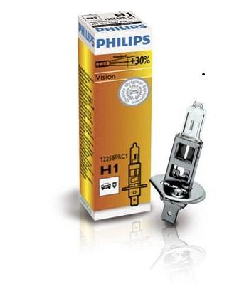 Bec Auto Philips H1 55W 12V Vision, Cutie, Model 12258PRC1