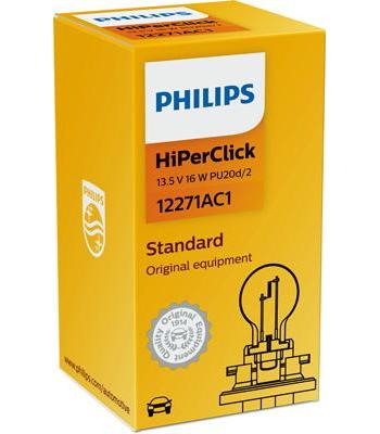 Bec semnalizare galben PHILIPS 12271AC1, PCY16W, 12V
