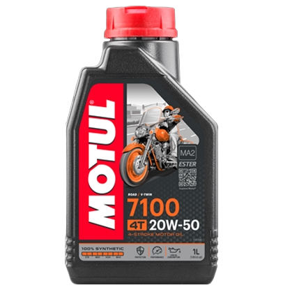 Ulei motor MOTUL 4T 7100 20W50 MA2 Ester 104103, volum 1 litru, sintetic