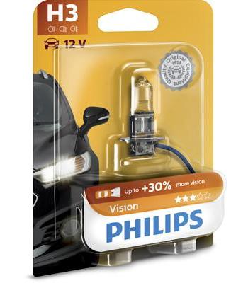 Bec Proiector H3 12V Philips Vision - Model 12336PRB1 (Blister)