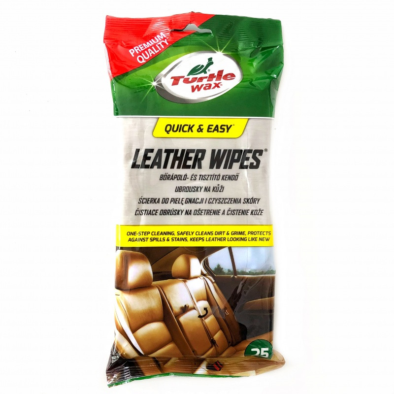 Set 25 șervețele Turtle Wax pentru întreținerea pielii