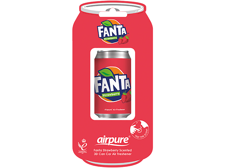 AIRPURE Odorizant auto, 3D băutură răcoritoare, căpșuni Fanta