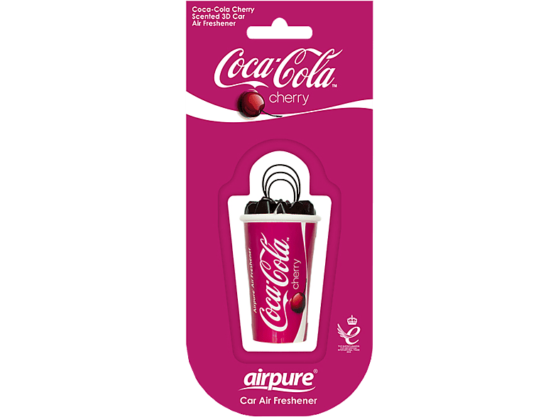 AIRPURE Odorizant pentru mașină, cană 3D, Coca Cola cireșe