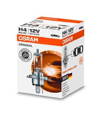 Bec original far faza lunga 12 V, H4 60/55 W, OSRAM 64193