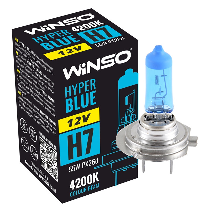 Bec Winso Hyper Blue H7 - Halogen 12V, 55W PX26d 4200K