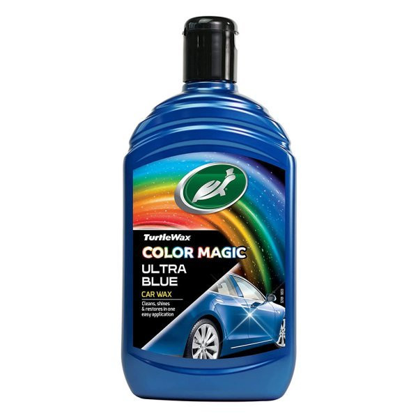 Soluție polish+ceară culoare albastră 3 în 1 Color Magic Jet Ultra Blue TURTLE WAX 500 ml