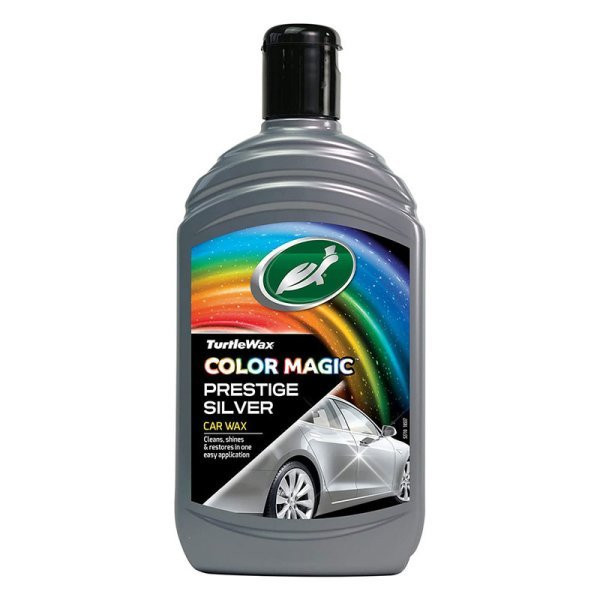 Soluție Turtle Wax Polish+Ceară Culoare Argintie 3 în 1 Color Magic Prestige Silver 500 ml