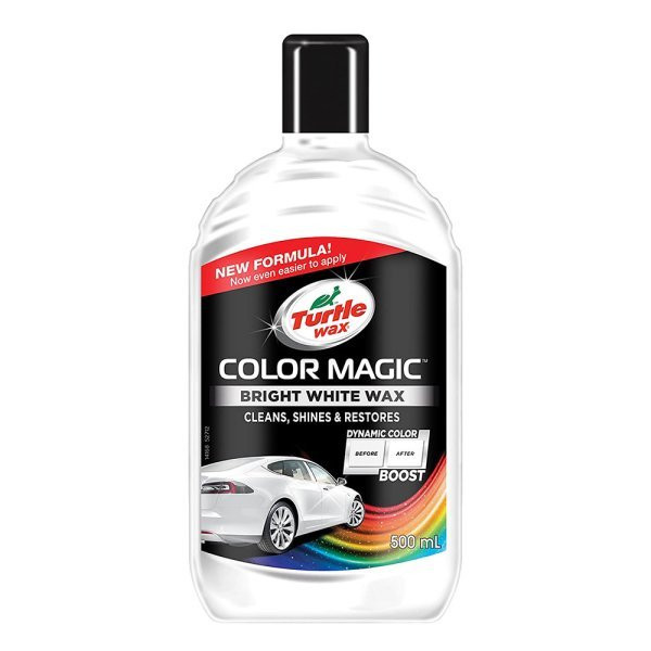 Soluție polish+ceară culoare albă 3 în 1 Color Magic Jet Bright White TURTLE WAX 500 ml