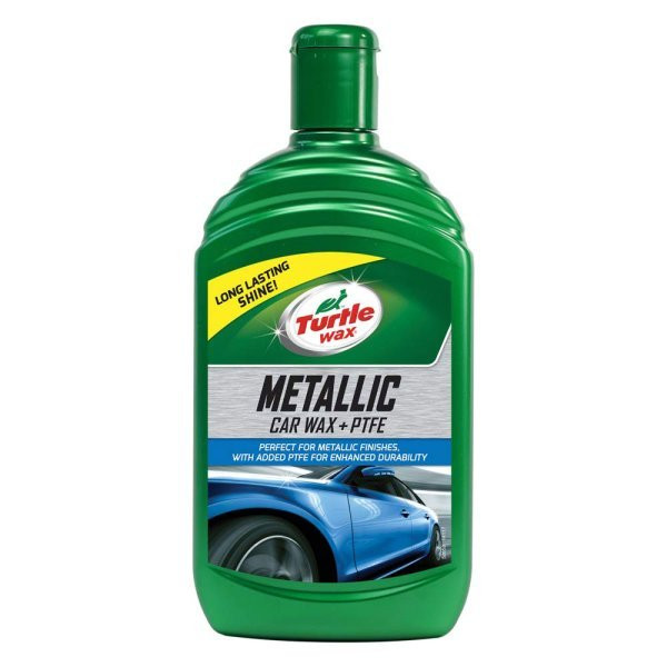 Soluție TURTLE WAX polish+ceară pentru vopsea metalizată Metallic Car Wax+PTFE 500 ml