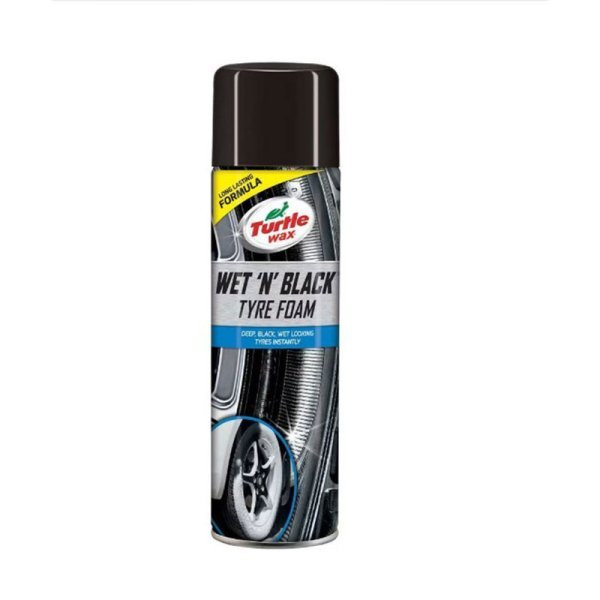 Spray TURTLE WAX Wet'n'Black Tyre Foam spumă luciu anvelope 500 ml