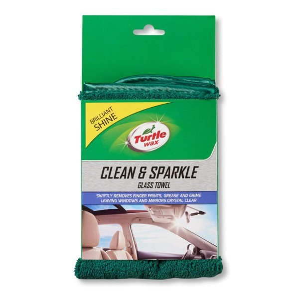 Laveta TURTLE WAX Clean & Sparkle microfibra pentru suprafețe din sticlă 39x37 cm