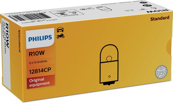Bec Auto Auxiliar Philips R10W 12V, BA15s, Model 12814CP