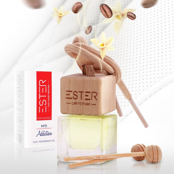 Odorizant auto Ester Women 5 Addiction premium - Sticluța 8 ml