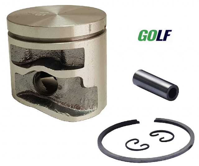 Piston complet pentru drujbă, compatibil cu Stihl MS 193C, MS 193T, MS 193TC Golf Ø 37 mm
