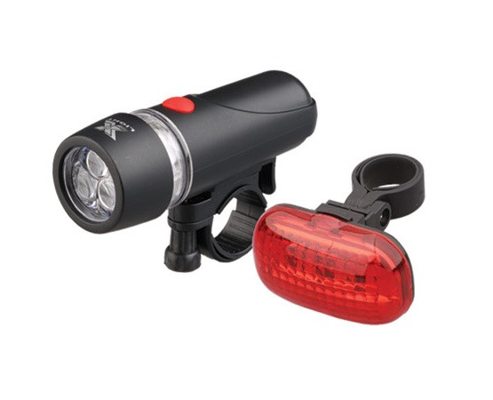 Far și stop pentru bicicletă (5 LED-uri)