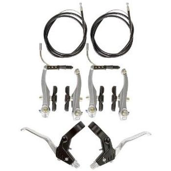 Set complet frâne bicicletă V-Brake (aluminiu)