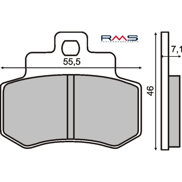 Plăcuțe de frână spate scuter Kymco Grand Dink 250 RMS