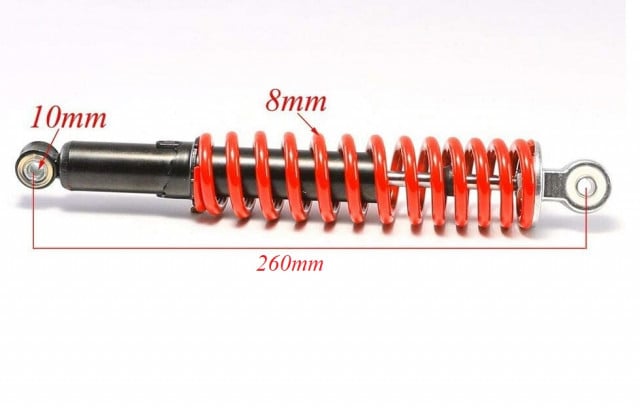 Amortizor bucșă-bucșă scuter 26 cm
