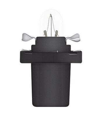 Bec de bord cu mufă B8.5D, soclu negru, 12V, 1.2W, OSRAM 2721MF