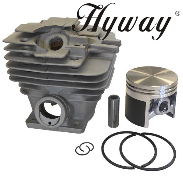 Kit cilindru drujbă compatibil cu Stihl MS 341, 361 Hyway Ø 47 mm (Piston cu plating de teflon)